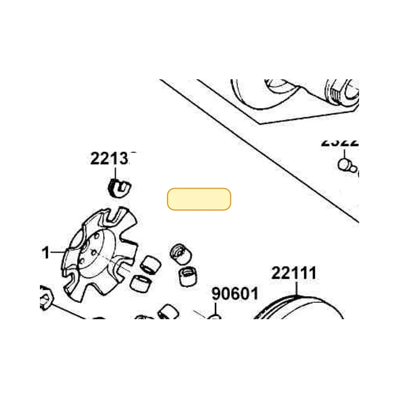 22121-KFBF-305 ROLLER SET WEIGHT (1SET:6PCS) — diagram cutout