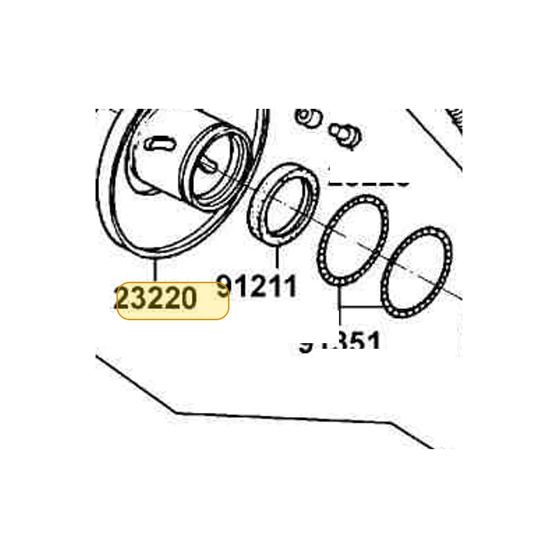 23220-KFBF-900 FACE COMP MOVABLE DRIVEN — diagram cutout