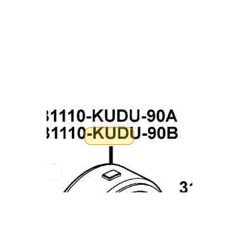 31110-KUDU-90B FLYWHEEL COMP (D406) — diagram cutout