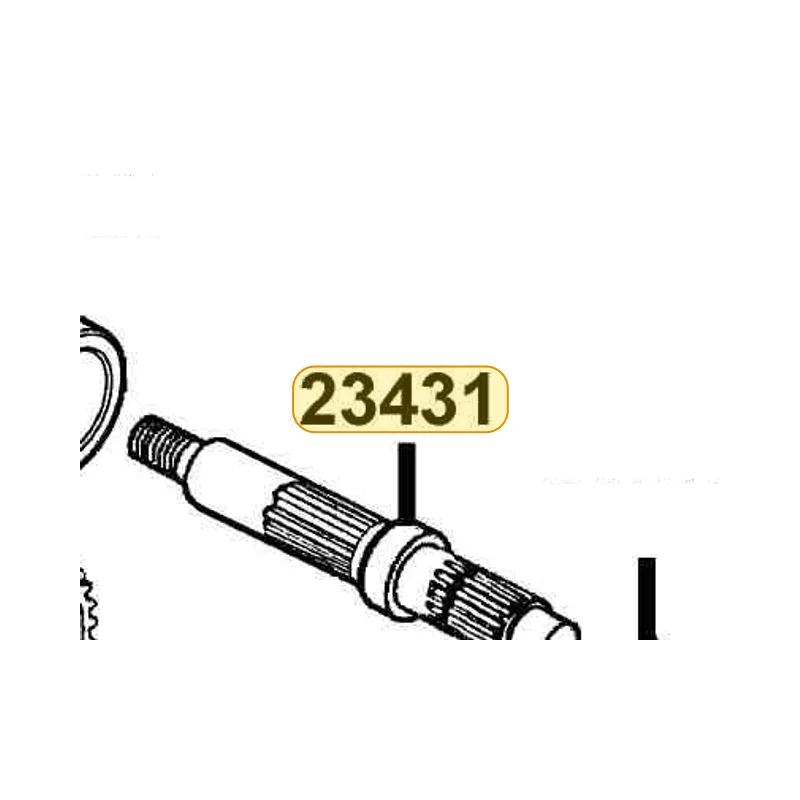 23431-KHB4-900 SHAFT FINAL — diagram cutout