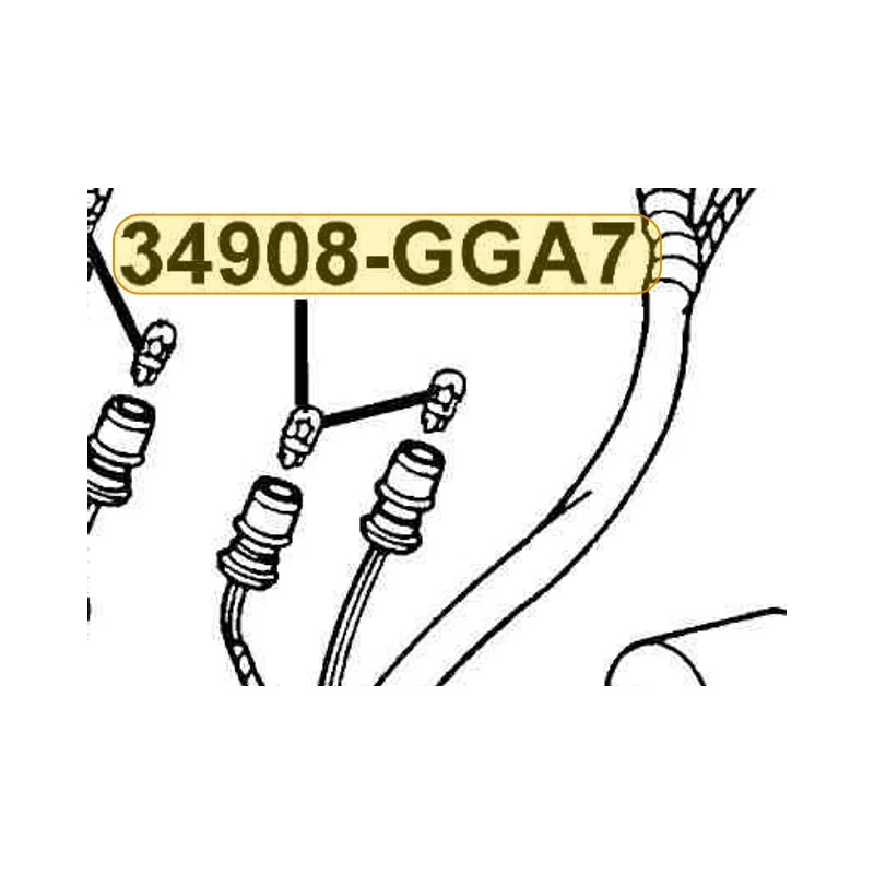 34908-GGA7-70A BULB WEDGE BASE 12V*3.4W — diagram cutout