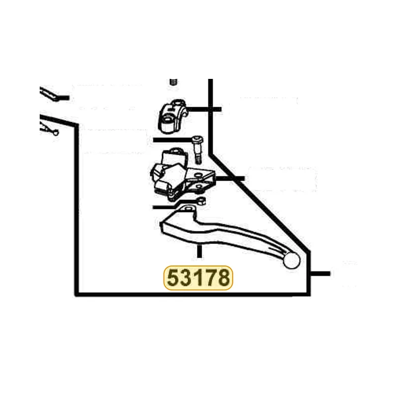 53178-KXCX-E00-M3A LEVER L STRG HNDL — diagram cutout