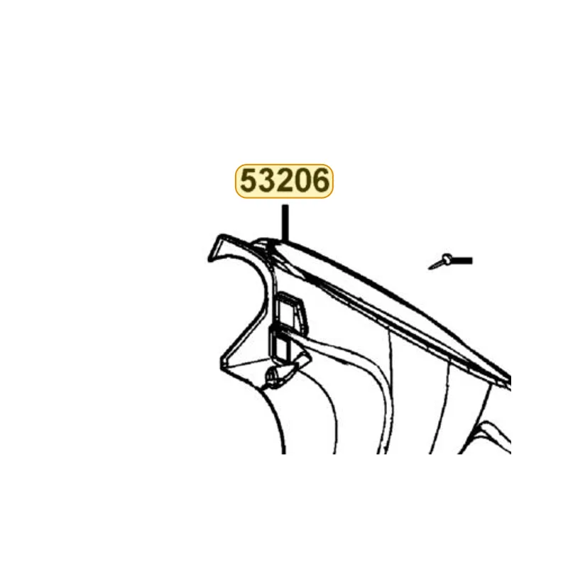 53206-KFA6-900-V2R COVER RR HANDLE — diagram cutout