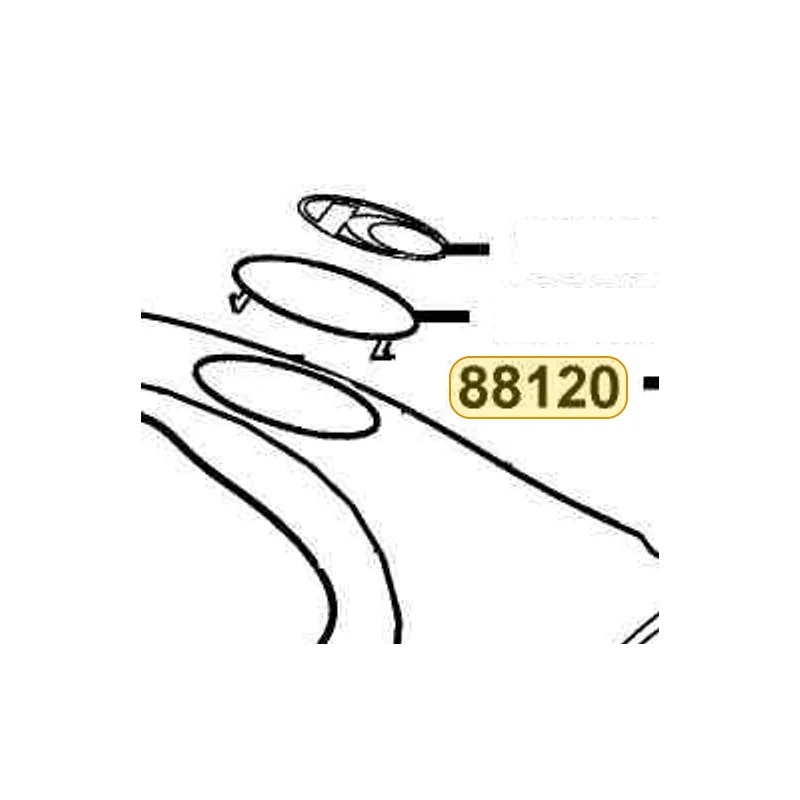 88120-KFA6-900 MIRROR ASSY L BACK — diagram cutout