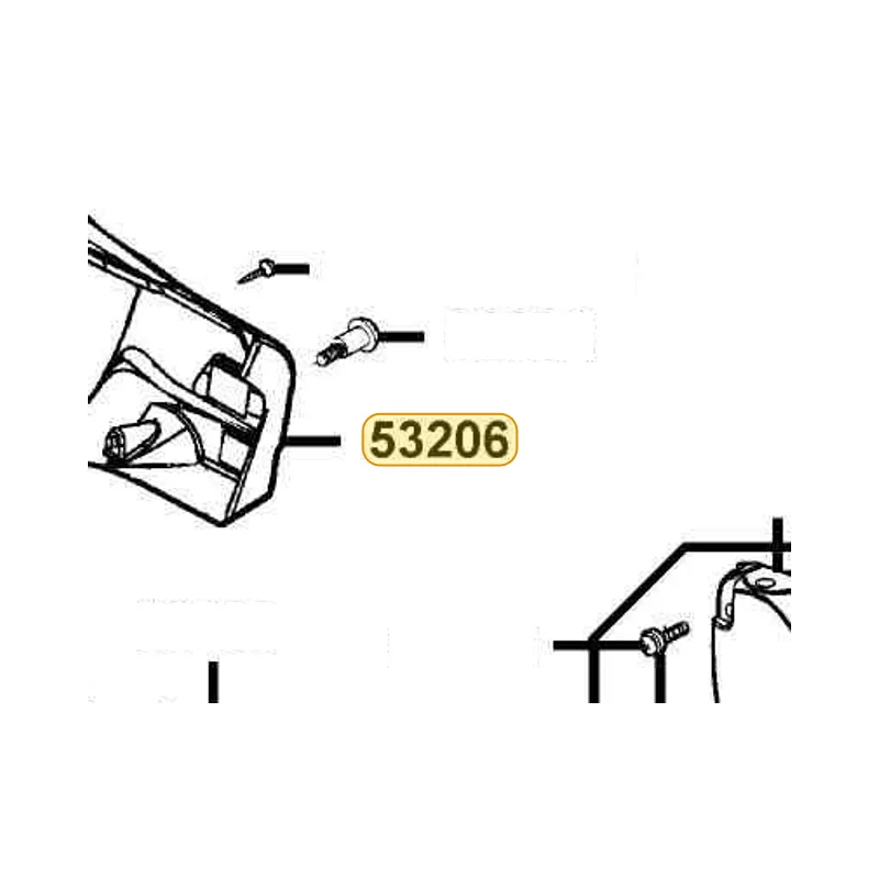 53206-KFA6-900-N1R COVER RR HANDLE (Black) — diagram cutout