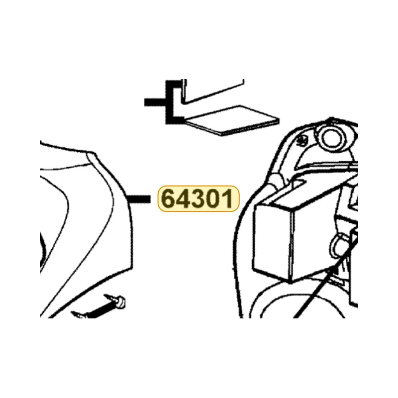 64301-KFA6-900-DDF COVER FRONT — diagram cutout