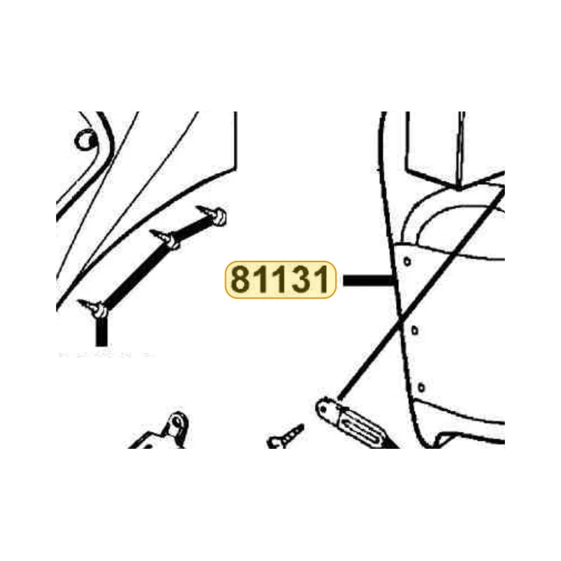 81131-KFA6-900-N1R LEG SHIELD(FLAT GREEN) (Black) — diagram cutout