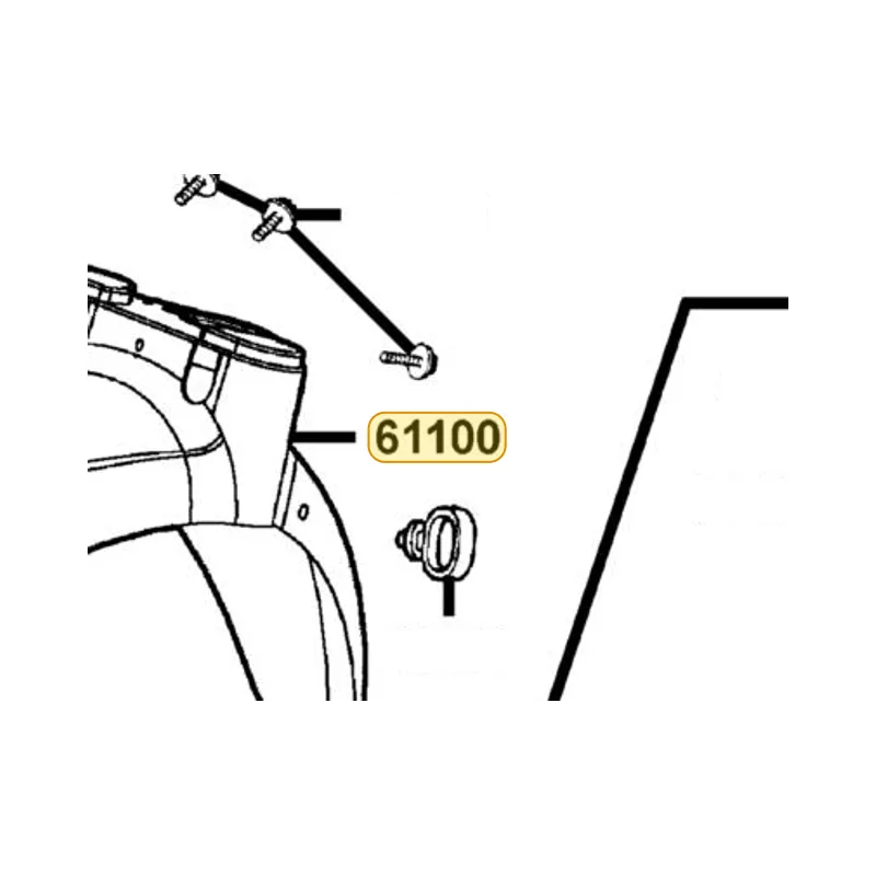 61100-KFA6-900-BUP FENDER FR — diagram cutout