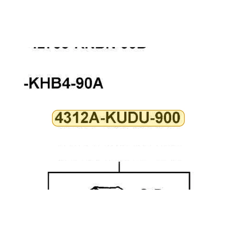 4312A-KUDU-900 SHOE ASSY RR BRAKE (M30) — diagram cutout
