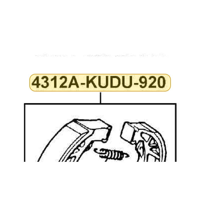 4312A-KUDU-920 SHOE ASSY RR BRAKE (M38) — diagram cutout
