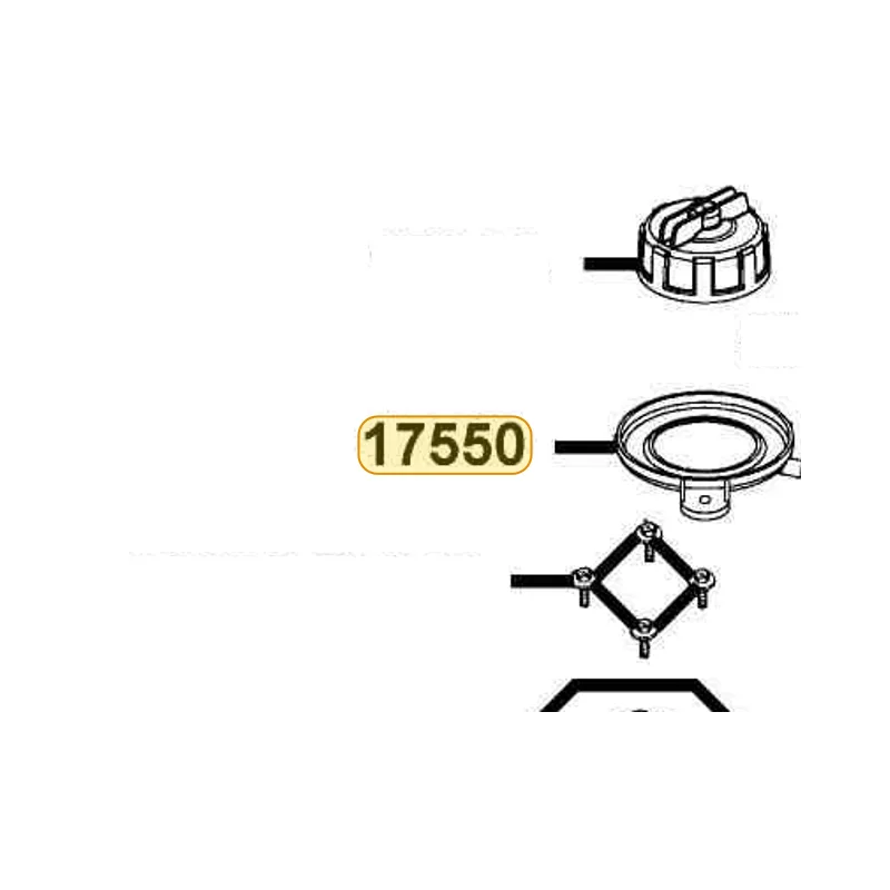 17550-KFA6-900 TRAY FUEL CAP — diagram cutout