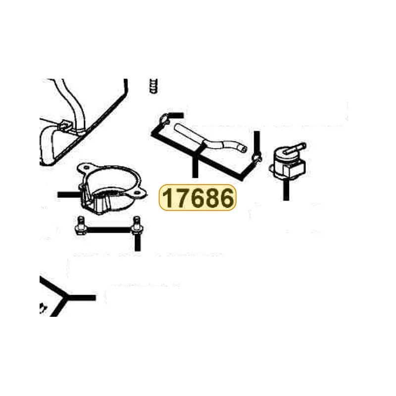 17686-KHB4-900 TUBE ASSY FCV-TANK*DISCONTINUED* — diagram cutout