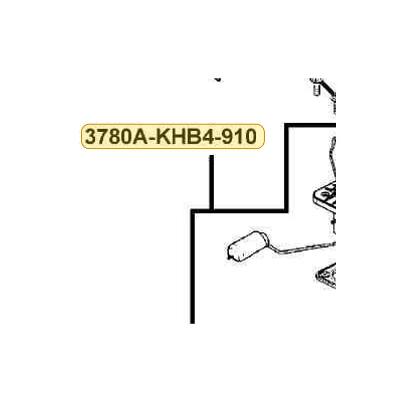 3780A-KHB4-910 FUEL UNIT ASSY — diagram cutout