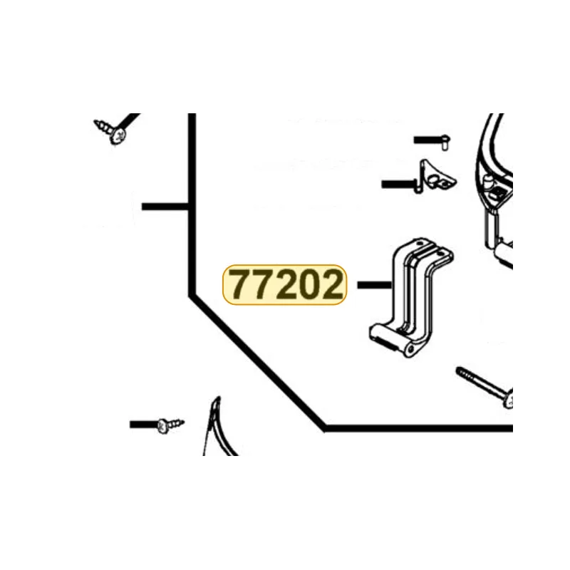 77202-KHB4-900 HINGE SEAT — diagram cutout