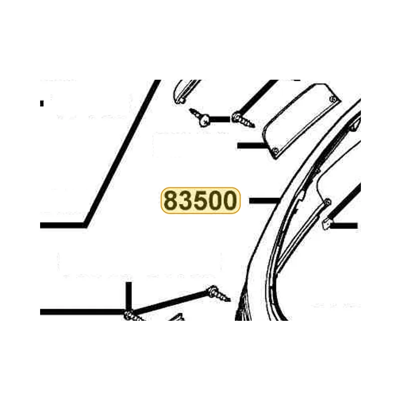 83500-KHB4-900-BUP COVER R BODY — diagram cutout