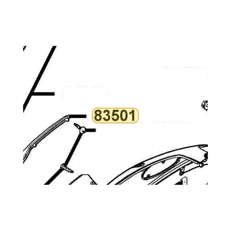 83501-KHB4-900 ENDING R BODY COVER — diagram cutout