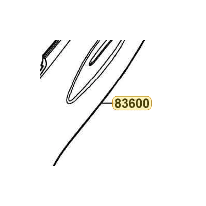 83600-KHB4-900-V3P COVER L BODY — diagram cutout