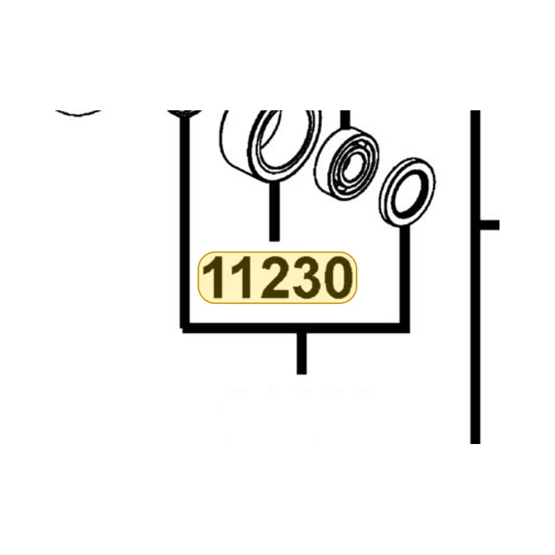 11230-KFBF-900 RUBBER BUSH RR FORK — diagram cutout