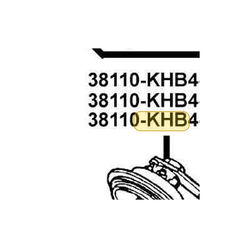 38110-KHB4-E0B HORN COMP (D203) — diagram cutout