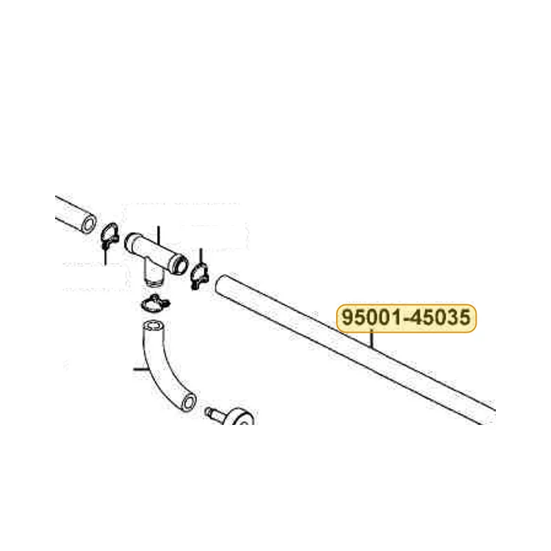 95001-45035-40 TUBE FUEL 4.5*350 — diagram cutout