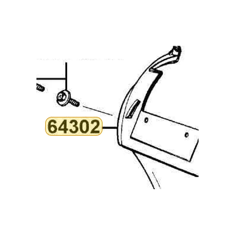 64302-KFA6-900-BHP MOLD FRONT — diagram cutout