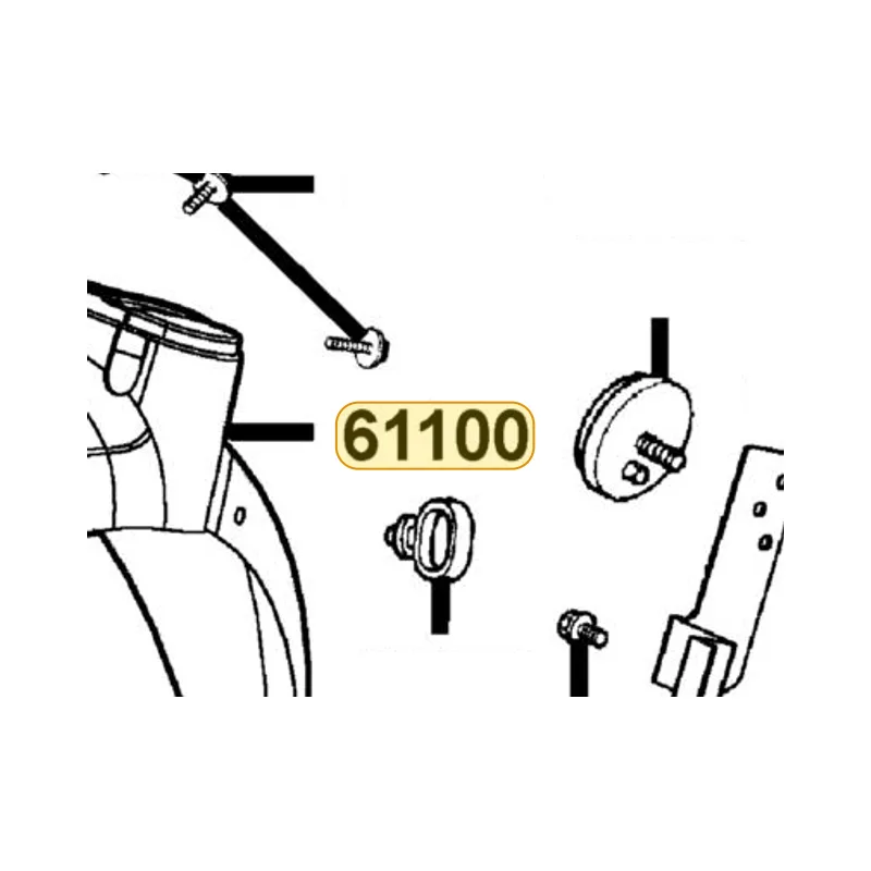 61100-KFA6-900-NMP FENDER FR — diagram cutout