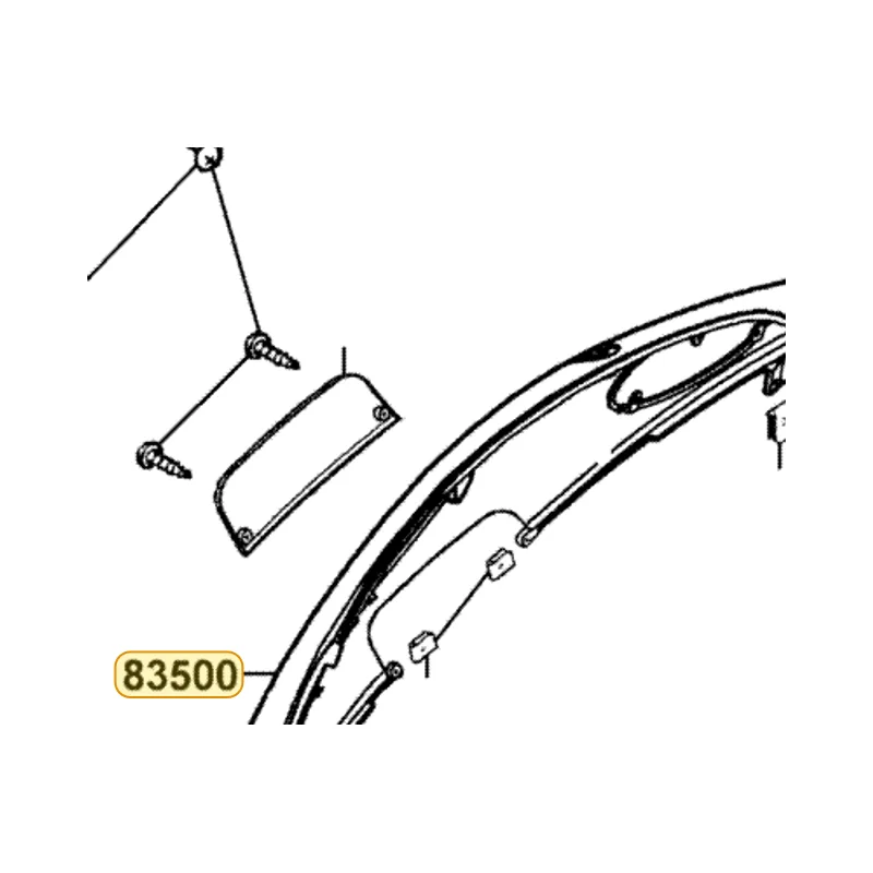 83500-KHB4-900-NHP COVER R BODY — diagram cutout
