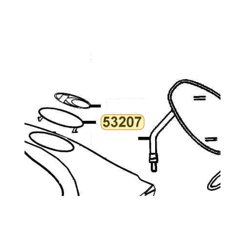 53207-KHB5-M00 LID K LOGO — diagram cutout