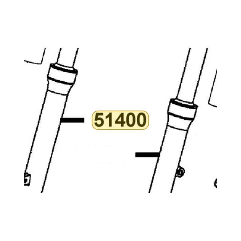 51400-KHB5-M00-NJA FORK SET R FR (Silver) — diagram cutout