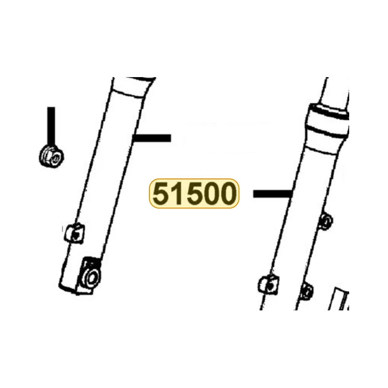 51500-KHB5-M00-NJA FORK SET L FR (Silver) — diagram cutout