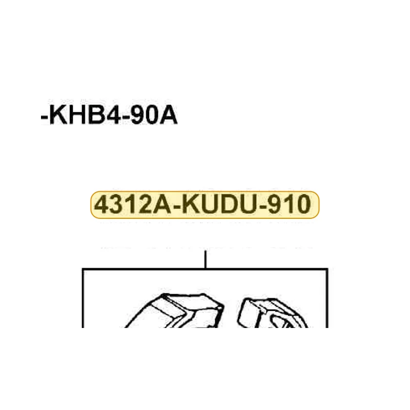 4312A-KUDU-910 SHOE ASSY RR BRAKE (M32) — diagram cutout