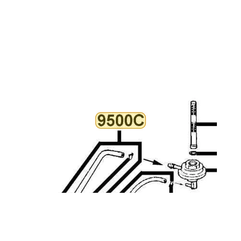 9500C-KHB4-MY0 TUBE ASSY FUEL — diagram cutout