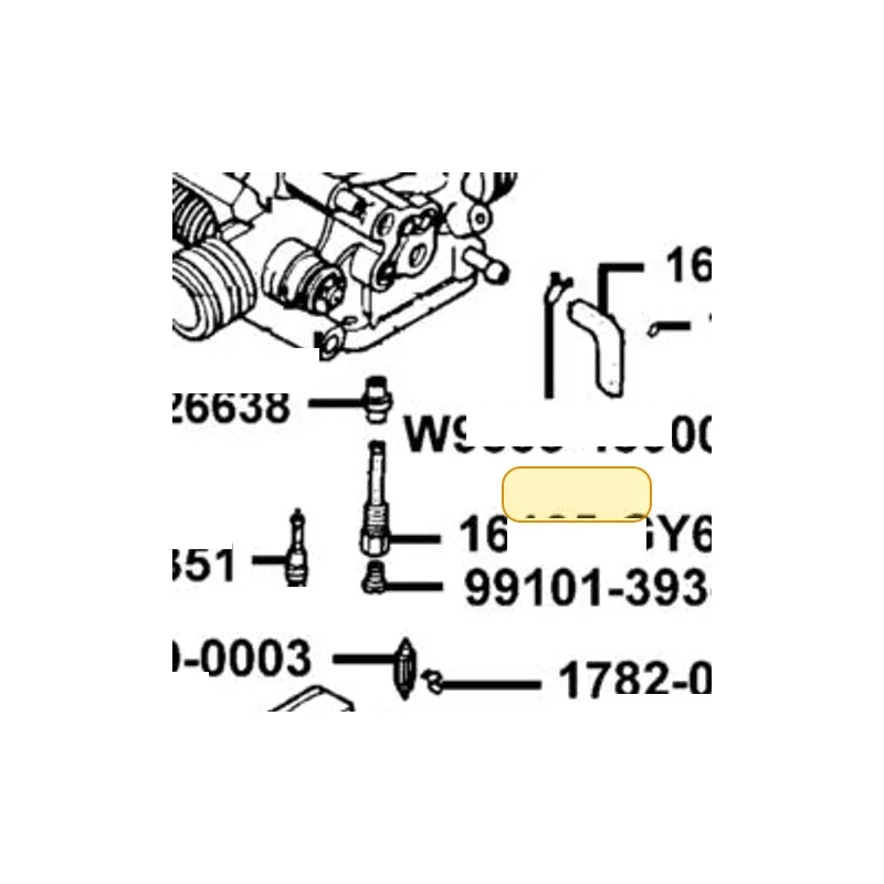 16165-GY6-9000 NEEDLE JET HOLDER — diagram cutout
