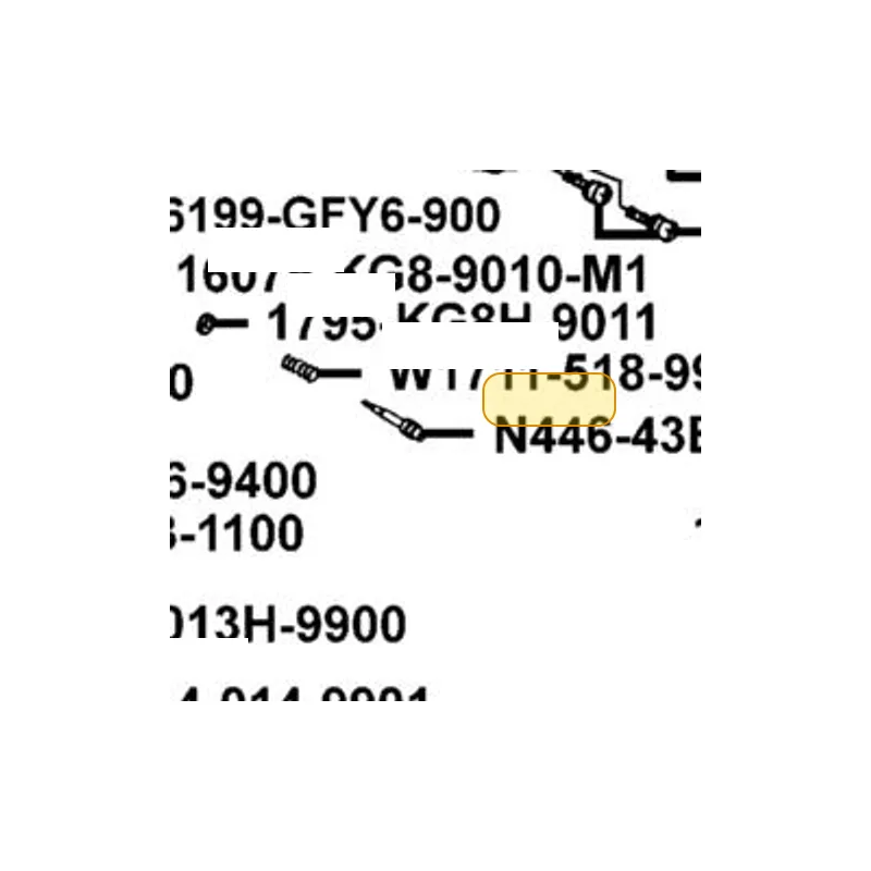 N446-43B00 SCREW ADJUST — diagram cutout