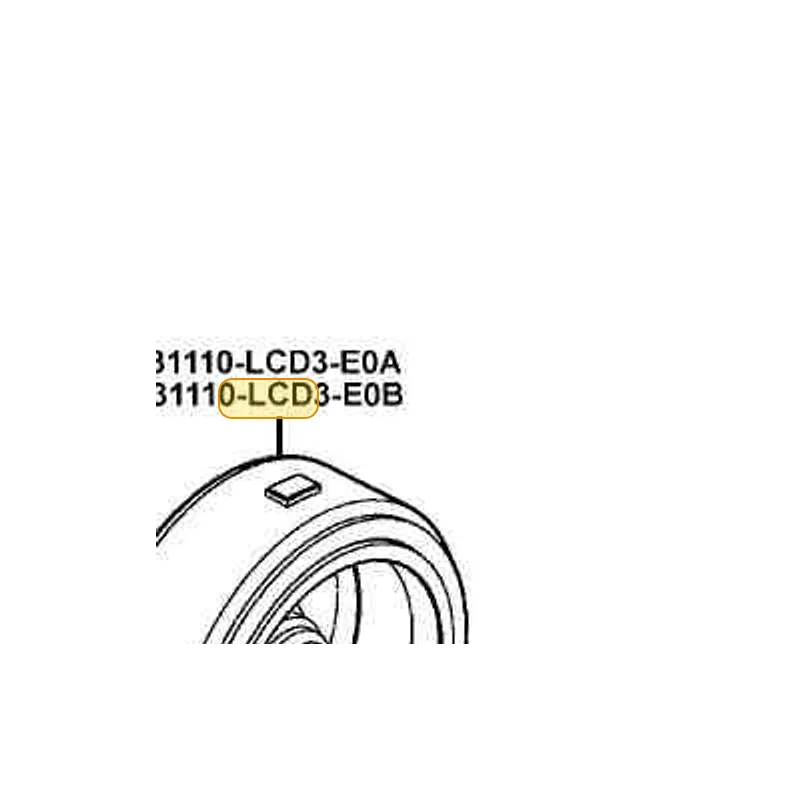 31110-LCD3-E0B FLYWHEEL COMP (D406) — diagram cutout