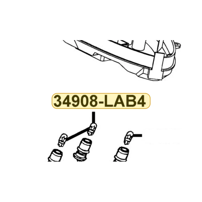 34908-LBE8-900 BULB WEDGE BASE (12V3.4W) — diagram cutout
