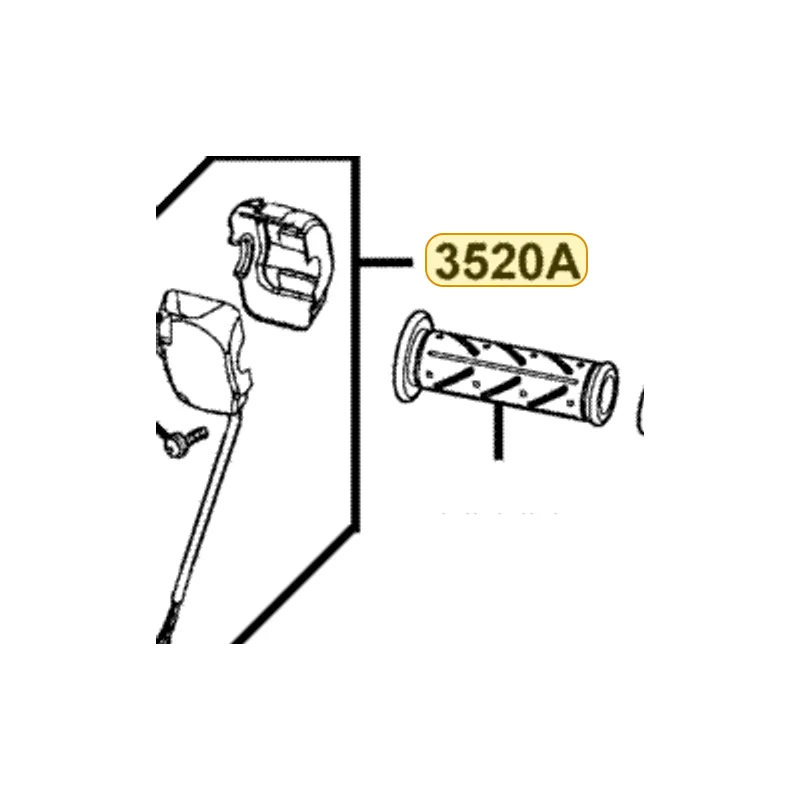 3520A-LCD3-E00 SW ASSY LH HNDL COMP — diagram cutout