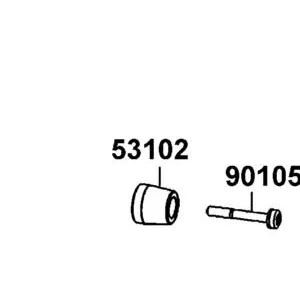 53102-KEC8-900-F1S END HANDLE — diagram cutout