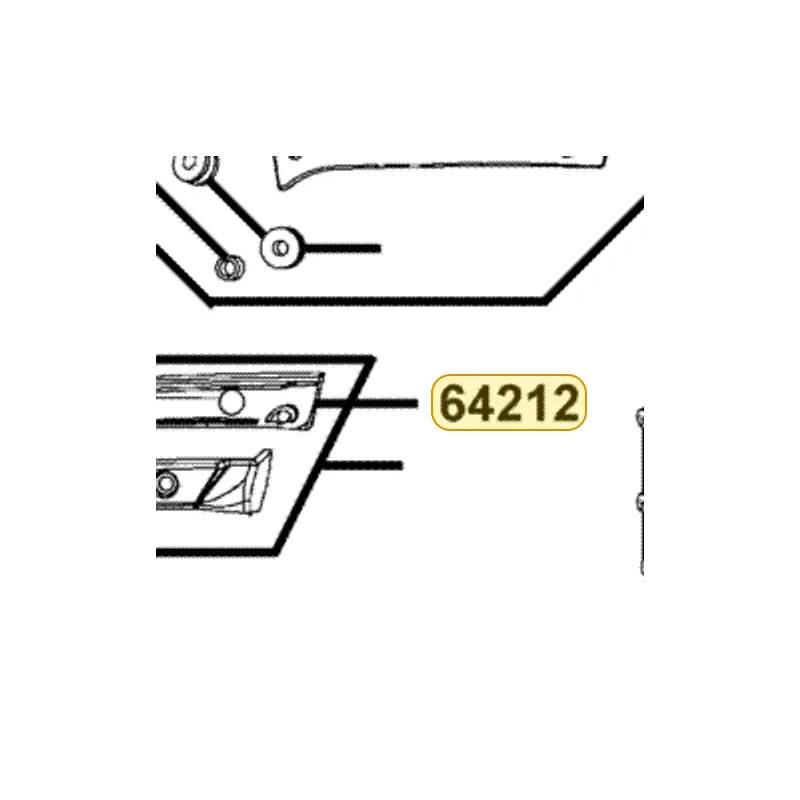 64212-LCD3-E00 RUBBER VISOR OUT — diagram cutout