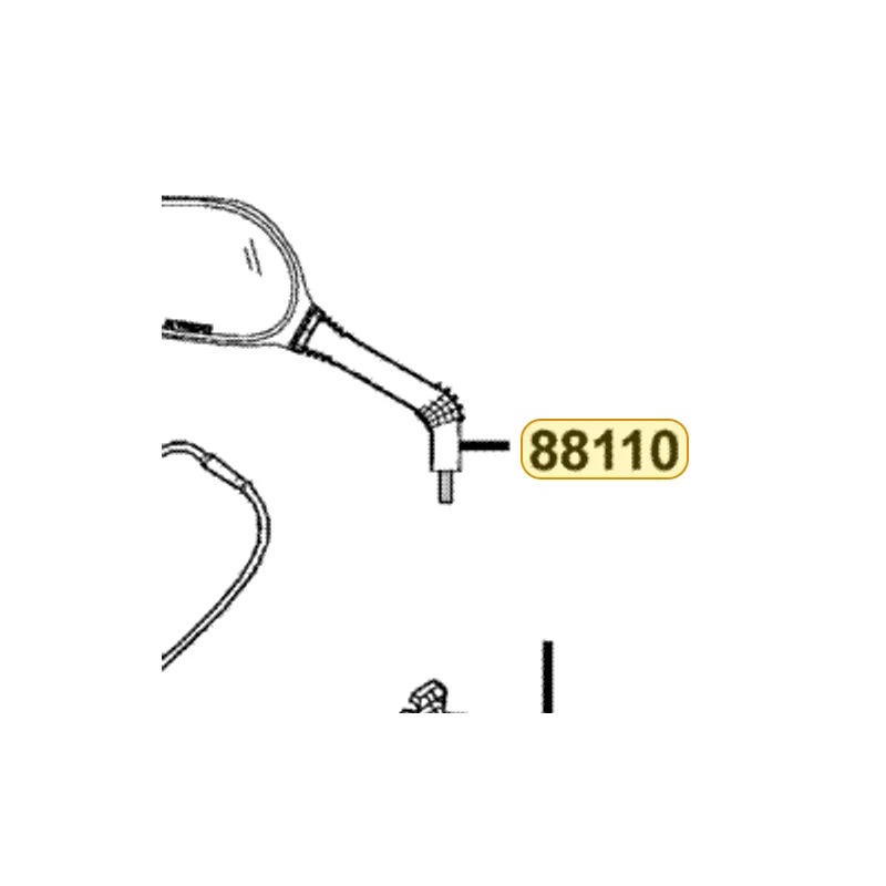 88110-LBD5-E00 MIRROR ASSY R BACK — diagram cutout