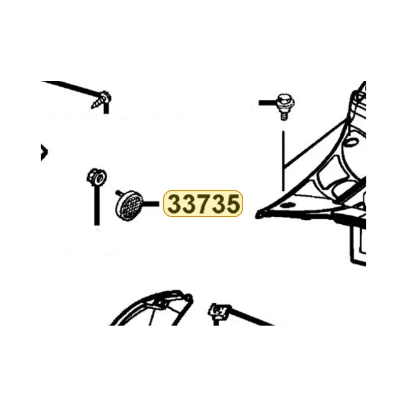 33735-KKD6-M00 REFLEX REFLECTOR COMP L SIDE — diagram cutout