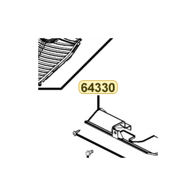 64330-LCD3-E00 PLATE FR INNER — diagram cutout