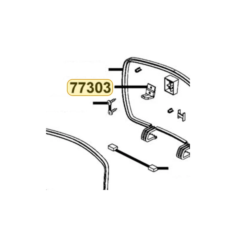 77303-KGC4-E00 HOOK SEAT LOCK — diagram cutout