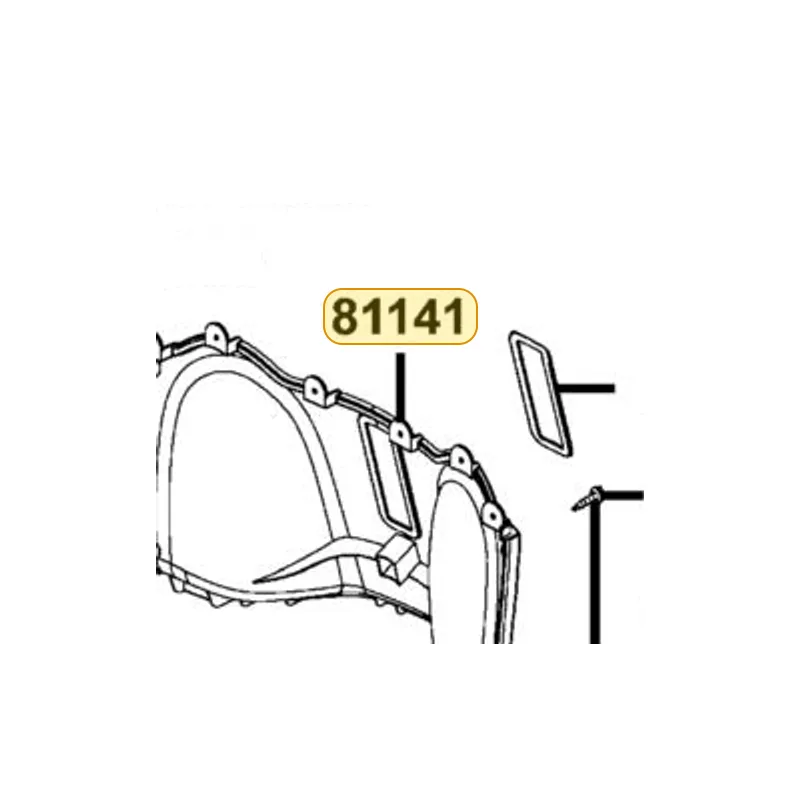 81141-LCD3-E00-N1R LEG SHIELD LOW (Black) — diagram cutout
