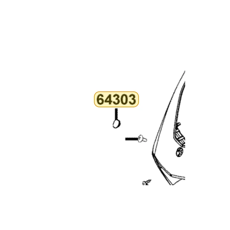 64303-LCD3-E00-BAP FR TOP — diagram cutout