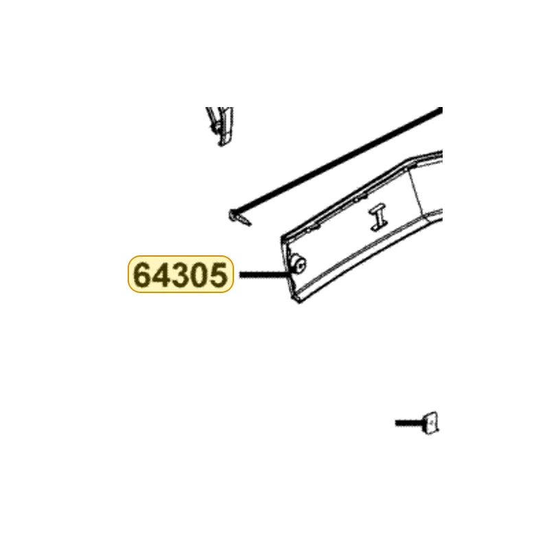 64305-LCD3-E00-BAP SKIRT R SIDE — diagram cutout