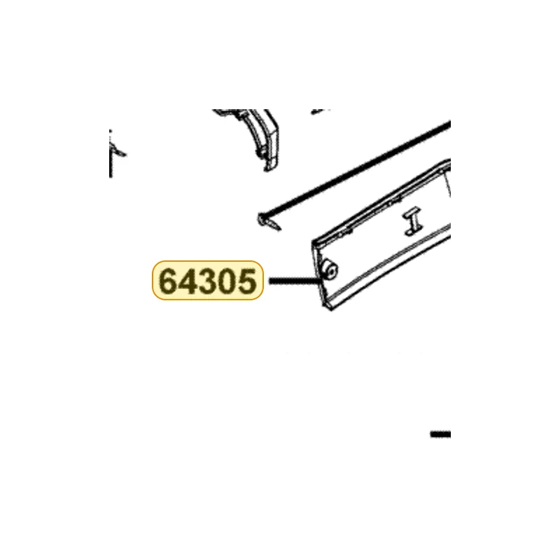 64305-LCD3-E00-C9P SKIRT R SIDE — diagram cutout