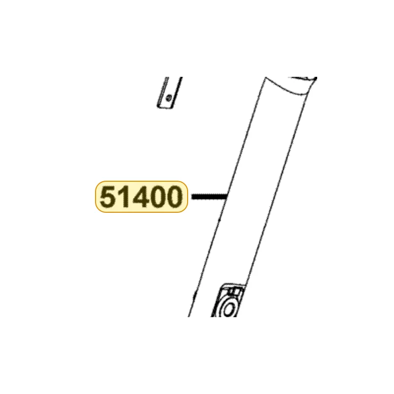 51400-LCD3-E00-NJA FORK ASSY RH FR (Silver) — diagram cutout