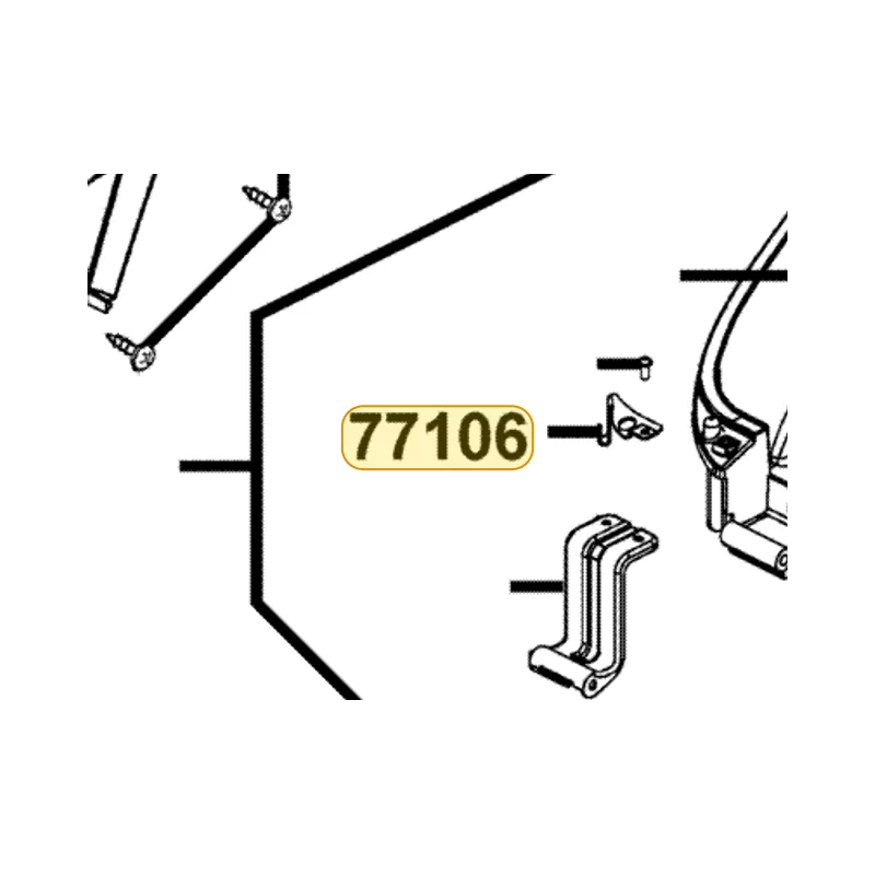 77106-LCD3-E00 HOOK L HELMET — diagram cutout