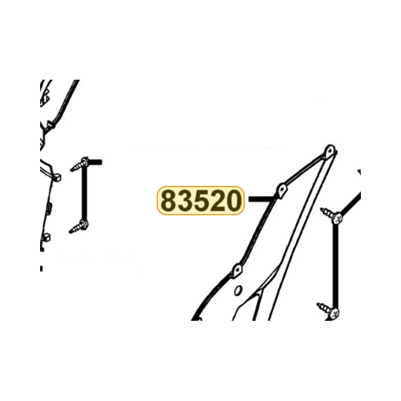 83520-LCD3-E00-N1R COVER R SIDE (Black) — diagram cutout